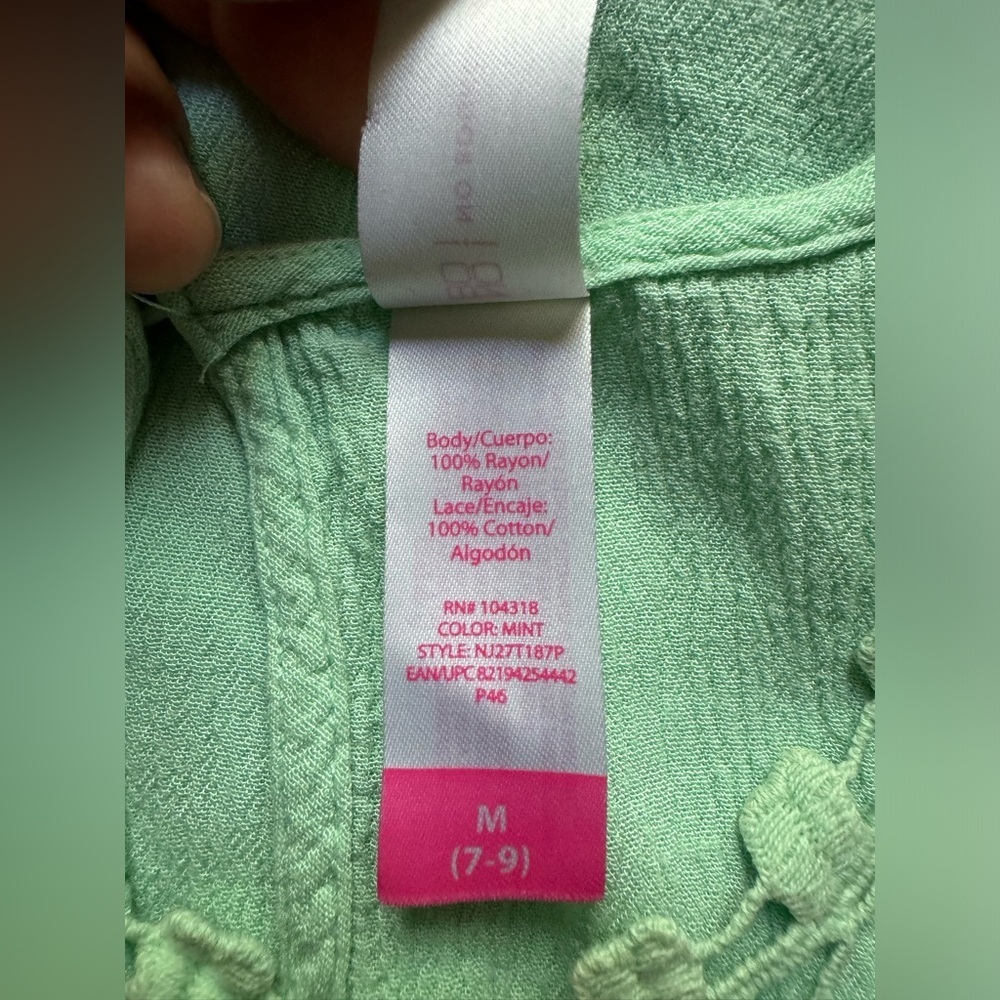 Mint Green Sleeveless Crochet Top - Size M - Picture 5 of 5